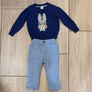 Easter Outfit 🐰 Size 18-24 Months. Gymboree Sweater, The Children’s Place Pants
